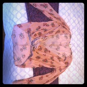 Floral Bell Sleeve Top